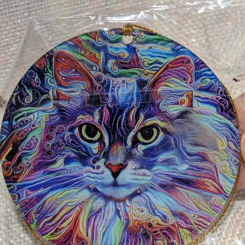 🚨 $5 w/Bundle 2+Items 🔥Colorful Cat Hanging Ornament Decor